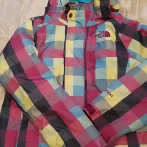 Girls north face coat 10/12